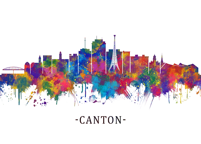 Canton Ohio Skyline