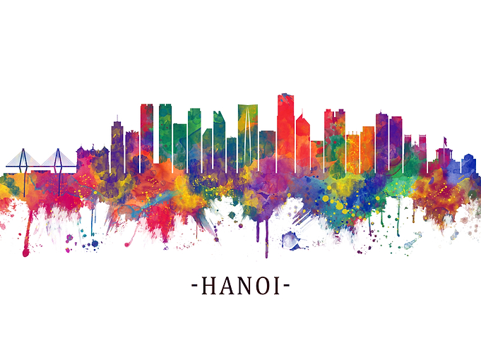 Hanoi Vietnam Skyline