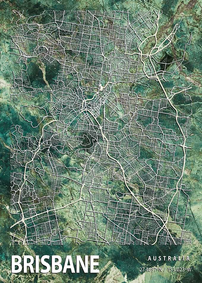 Brisbane Map Australia