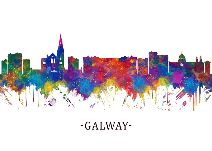 Galway Ireland Skyline