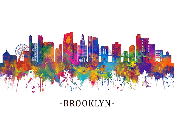 Brooklyn New York Skyline