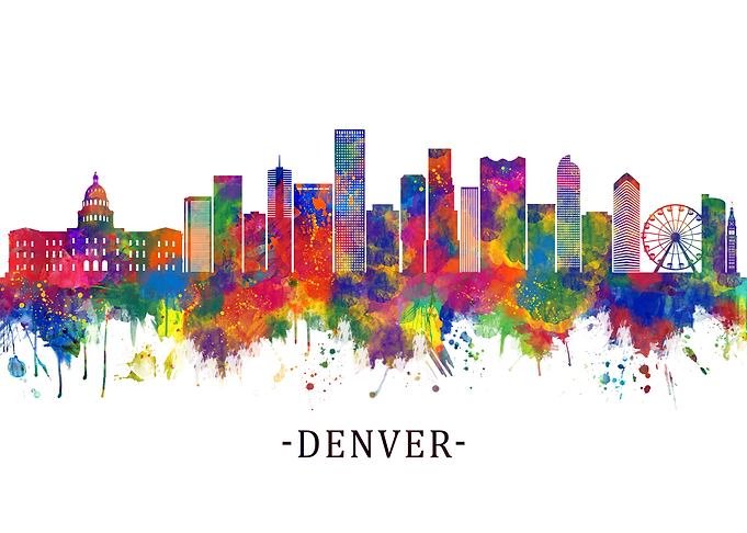 Denver Colorado Skyline