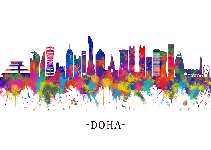Doha Qatar Skyline