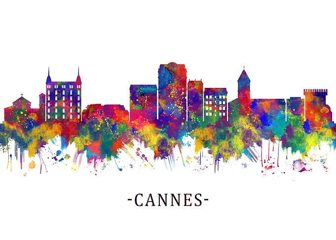 Cannes France Skyline