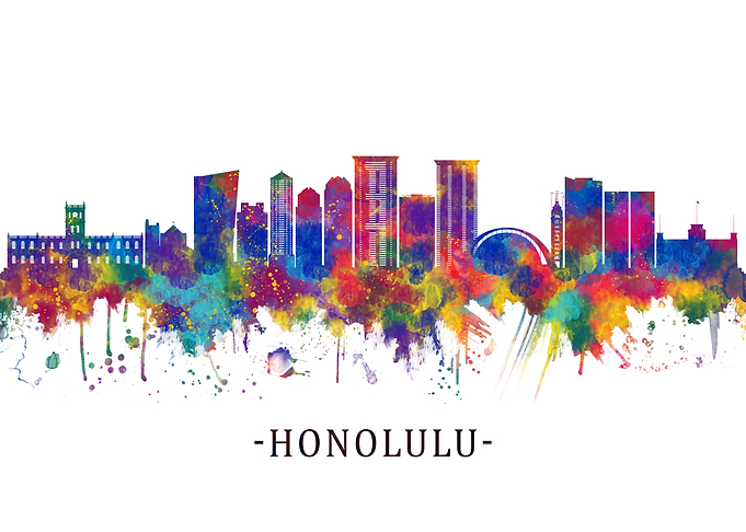 Honolulu Hawaii Skyline