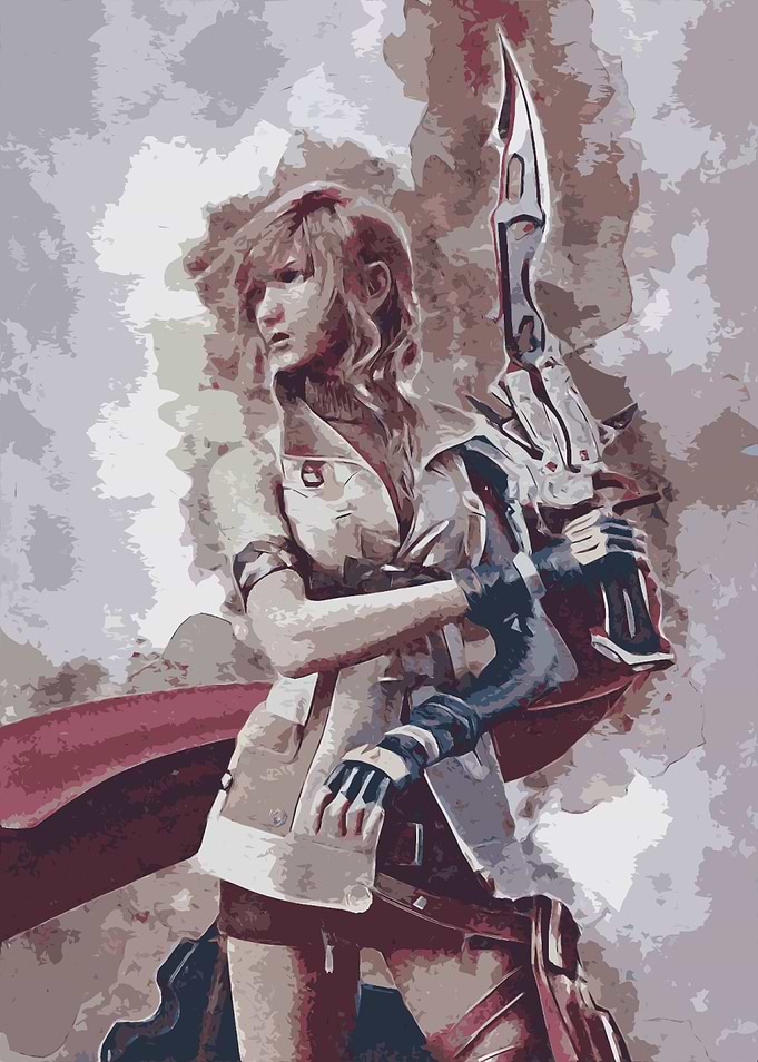lightning watercolor