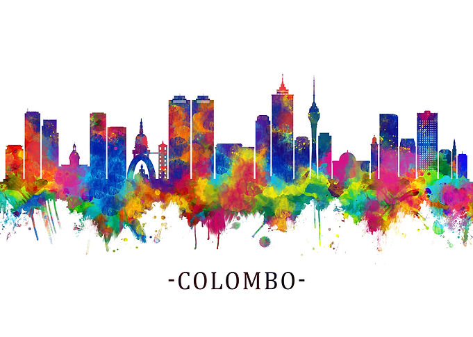 Colombo Sri Lanka Skyline