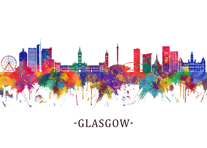Glasgow Scotland Skyline