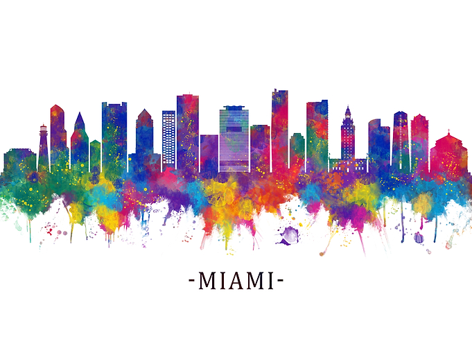 Miami Florida Skyline