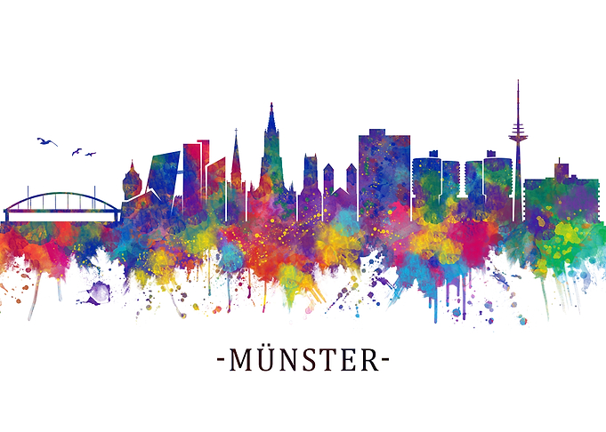 Munster Germany Skyline