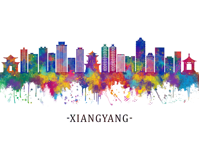 Xiangyang China Skyline