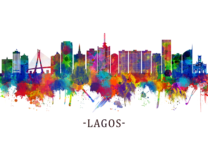 Lagos Nigeria Skyline