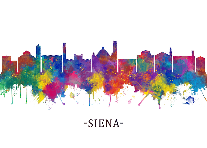Siena Italy Skyline