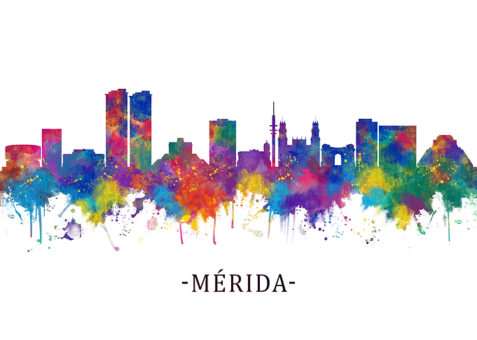 Merida Mexico Skyline
