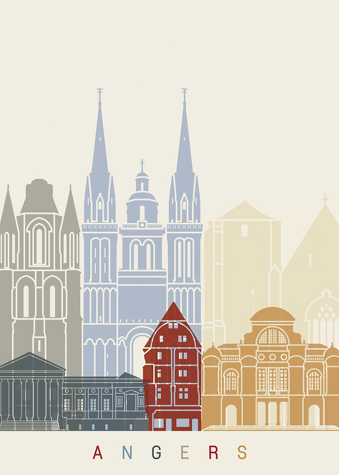 Angers skyline poster
