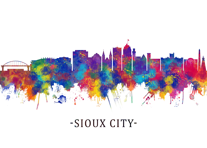 Sioux City Iowa Skyline