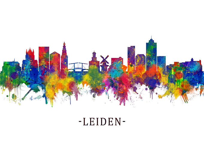 Leiden Netherlands Skyline