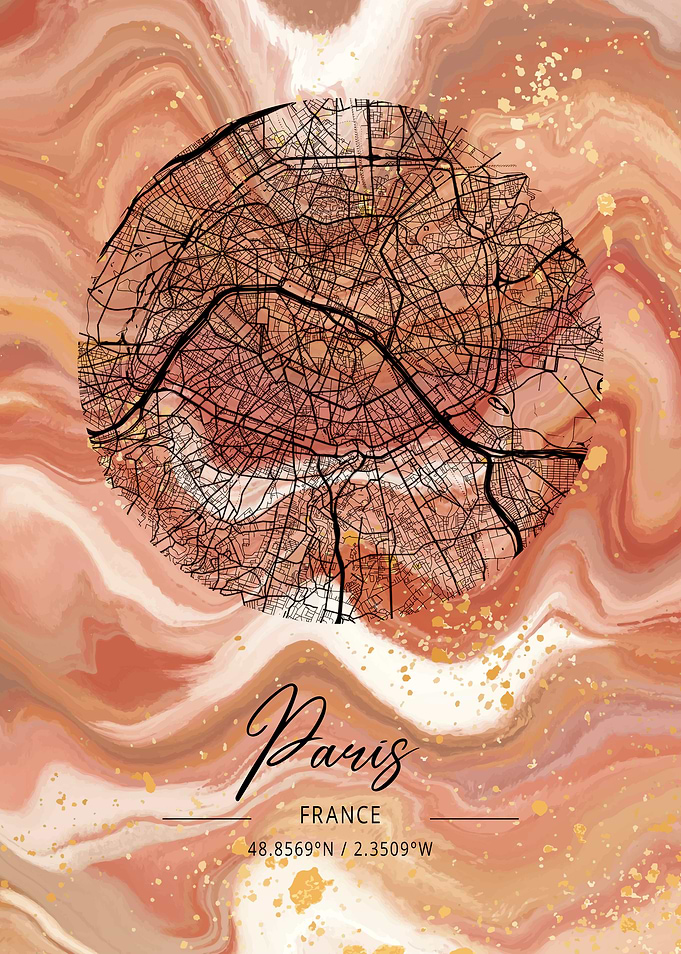Paris City Map France