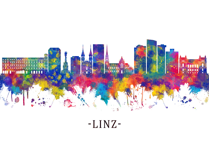 Linz Austria Skyline