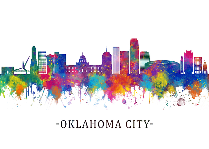 Oklahoma City USA Skyline