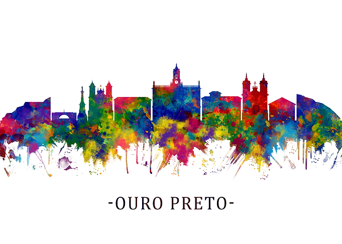 Ouro Preto Brazil Skyline