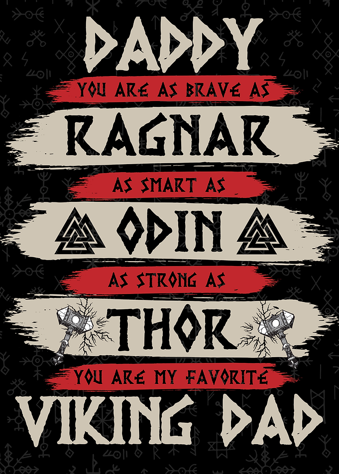 Retro Best Viking Dad