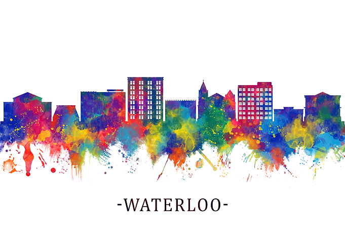 Waterloo Iowa Skyline