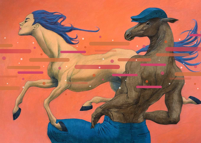 HORSE woman horse man