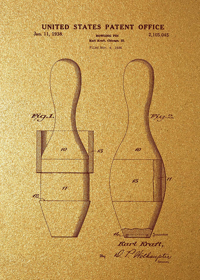 100 1931 Bowling Pin Pate