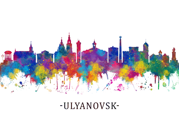 Ulyanovsk Russia Skyline