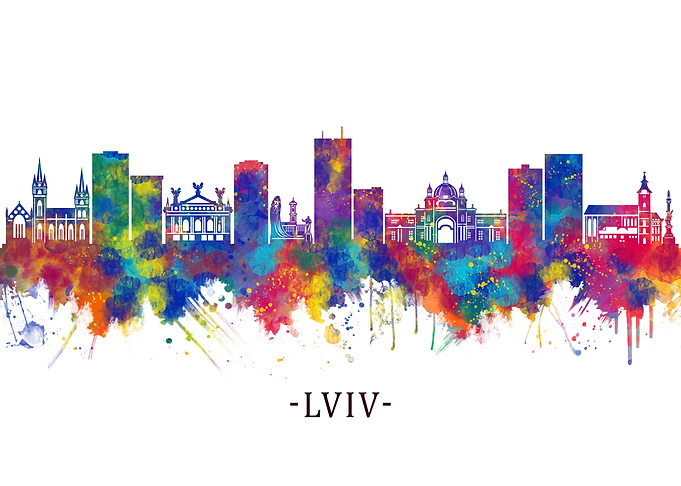 Lviv Ukraine Skyline