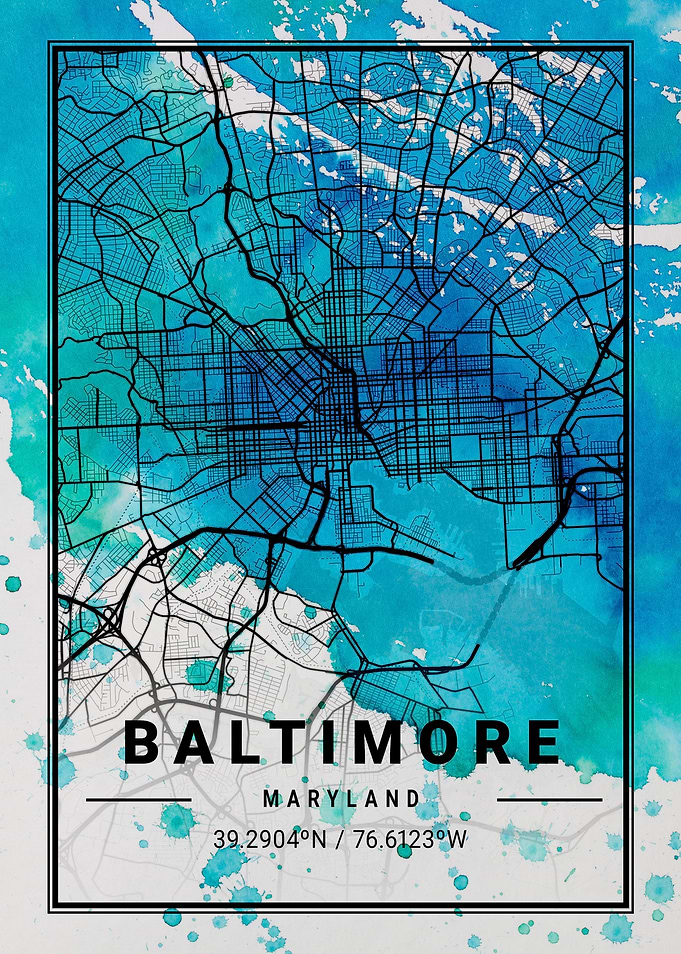 Baltimore Antlia Watercolo