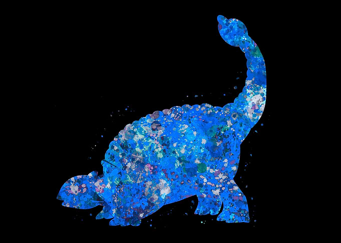 Ankylosaurus Dino Blue