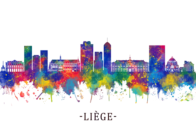 Liege Belgium Skyline