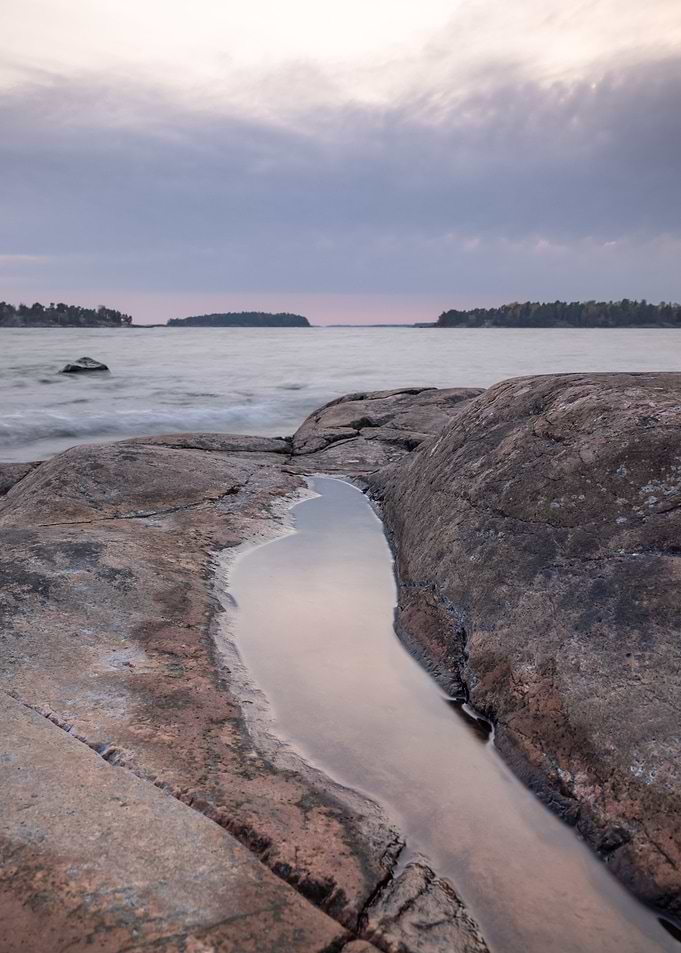 Evening by the coast