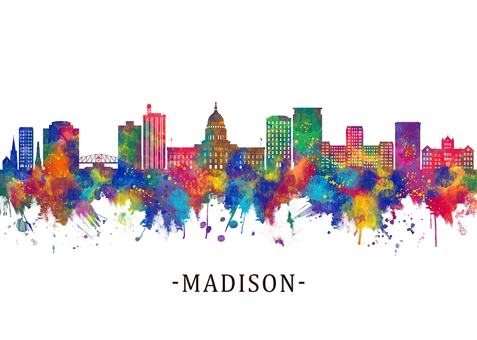 Madison Wisconsin Skyline