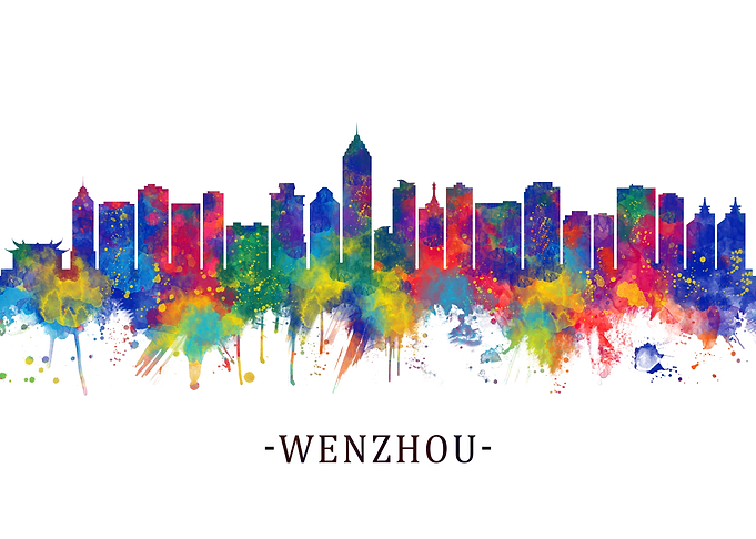 Wenzhou China Skyline