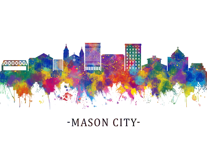 Mason City Iowa Skyline