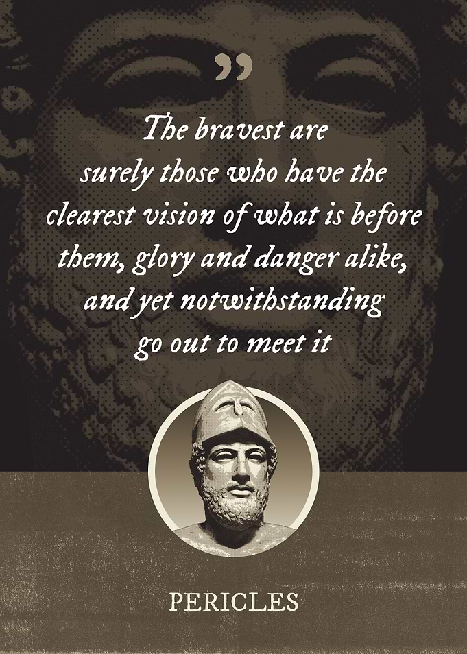 The bravest are surely