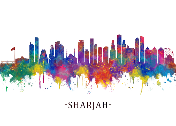 Sharjah UAE Skyline