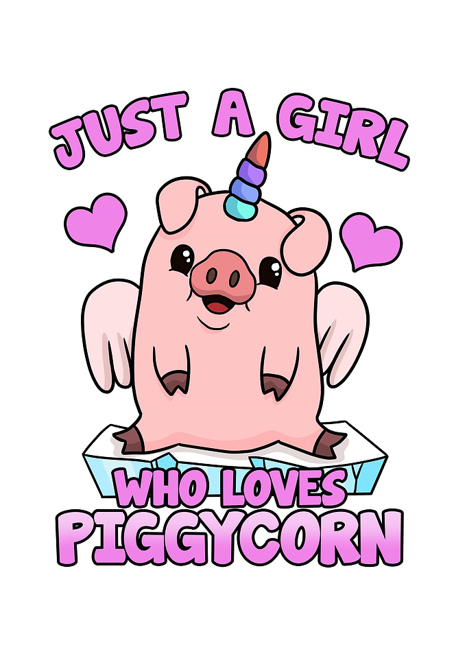Unicorn Pig Piggycorn Gift