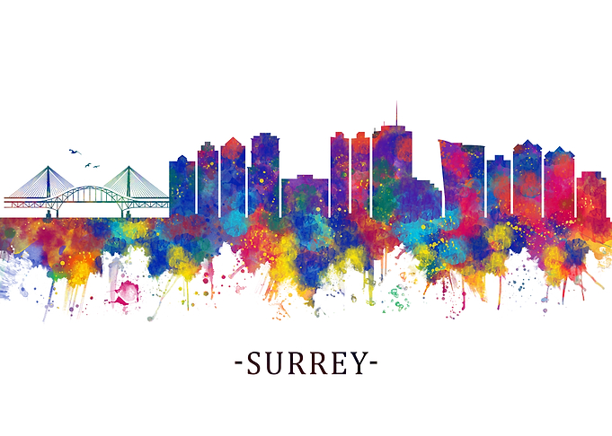 Surrey Canada Skyline