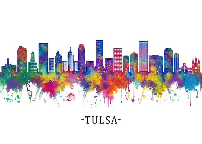 Tulsa Oklahoma Skyline