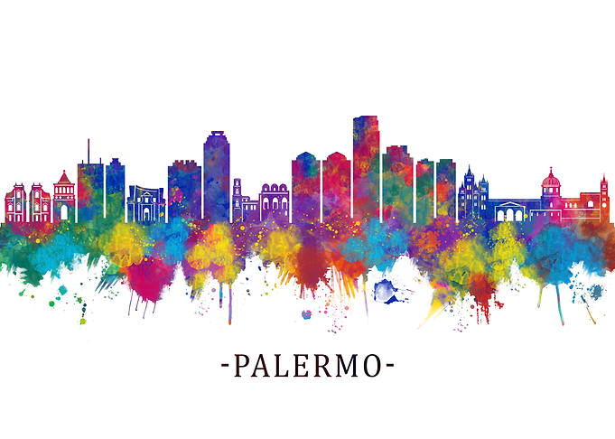 Palermo Italy Skyline