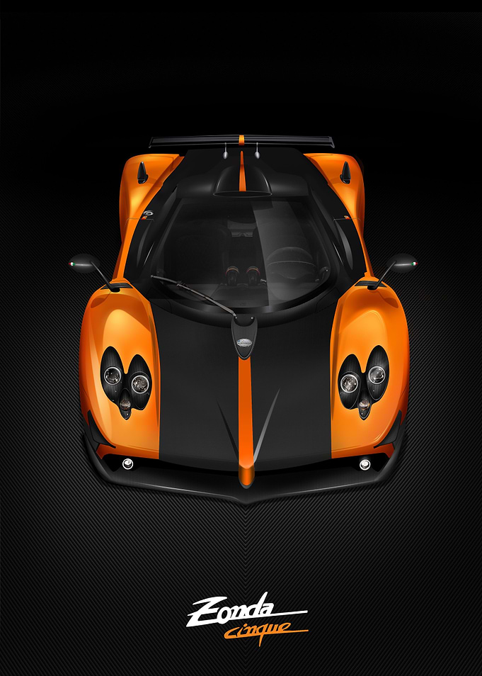 Pagani Zonda Cinque Orange