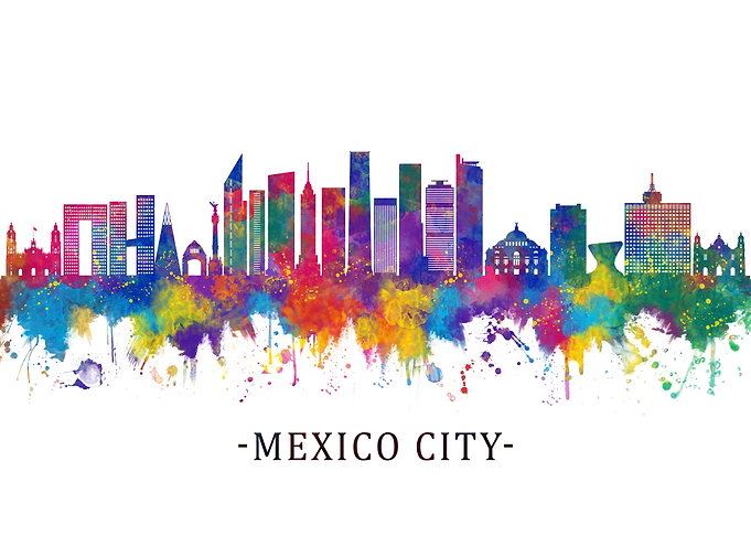 Mexico city Mexico Skyline