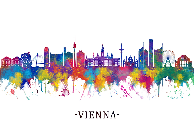 Vienna Austria Skyline