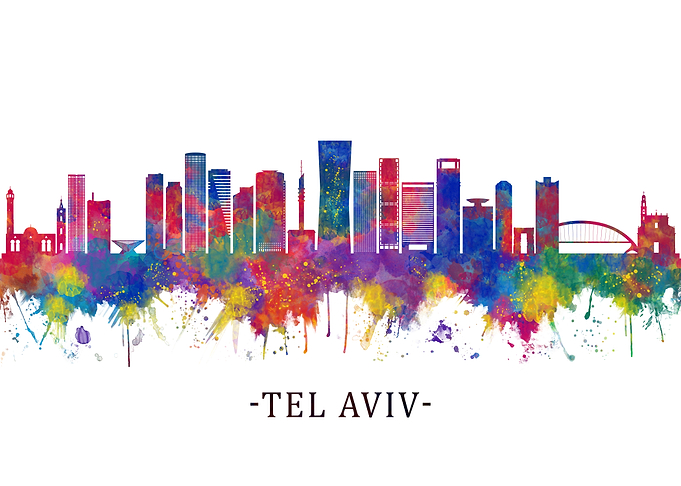 Tel Aviv Israel Skyline
