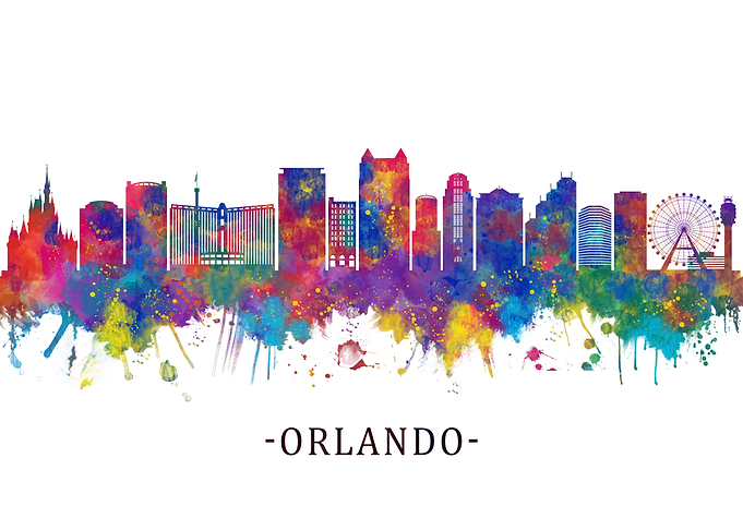 Orlando Florida Skyline