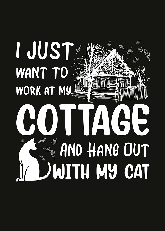 Cottagecore Cottage Cat